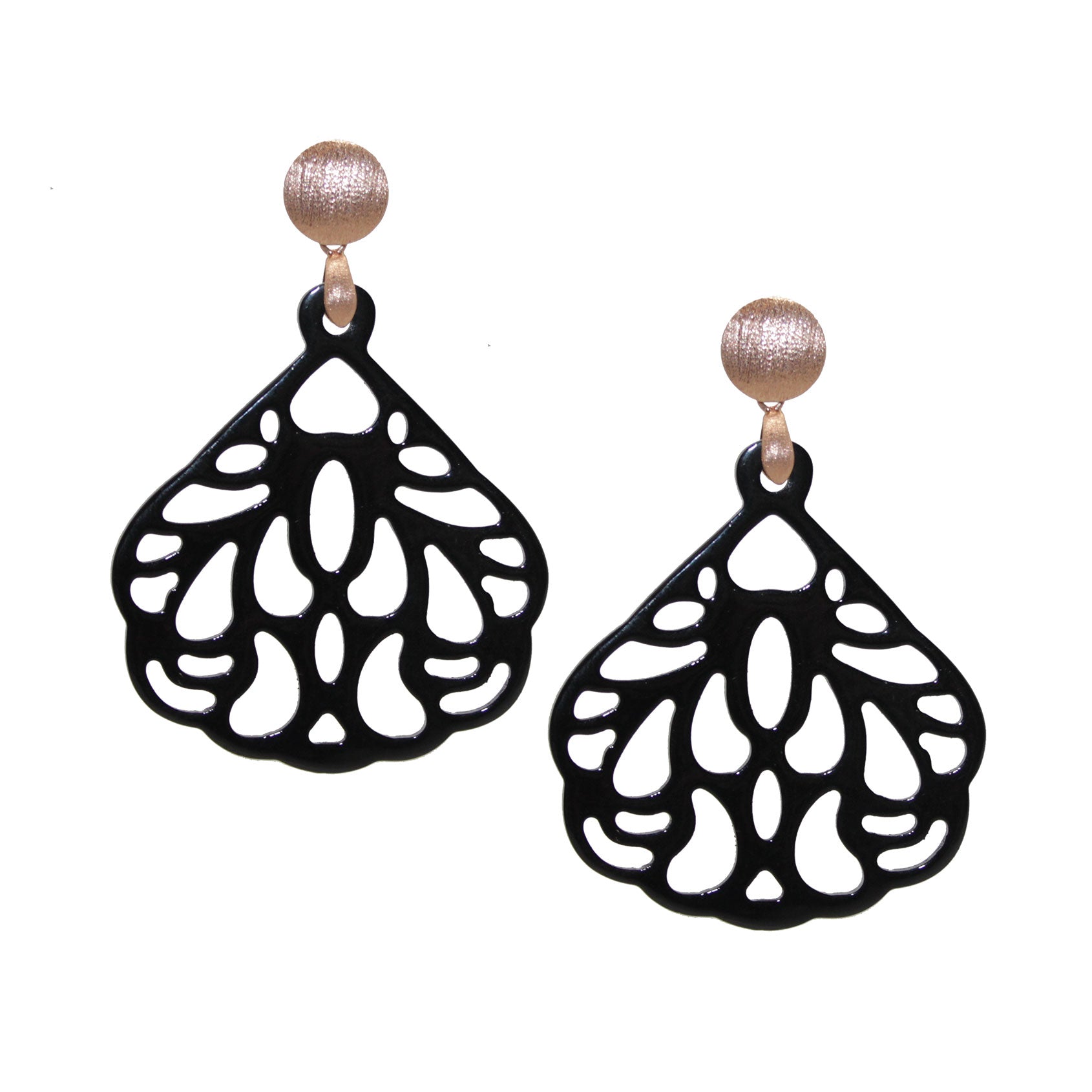 Anissa Schwarz Hornohrring