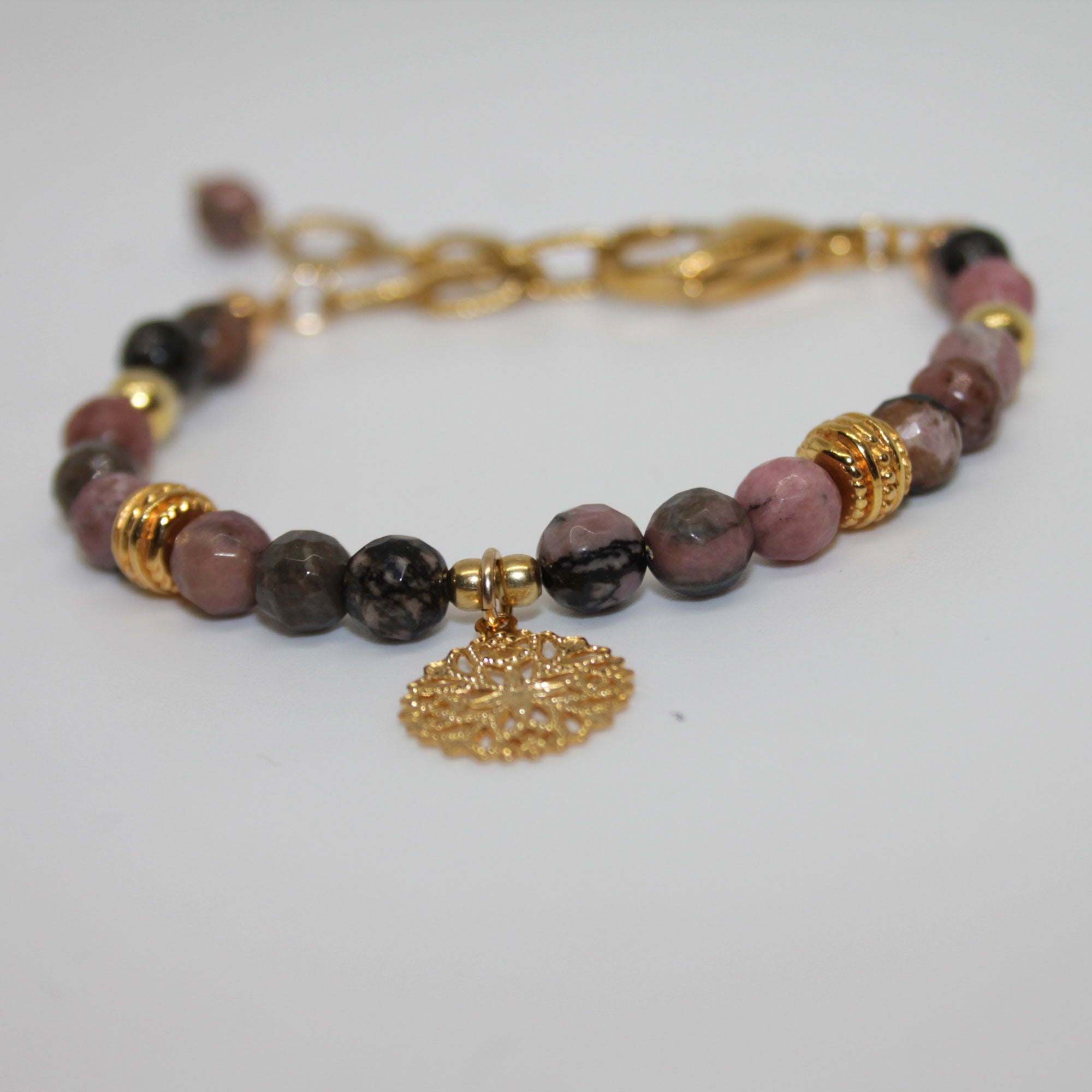 Armband Rhodonit