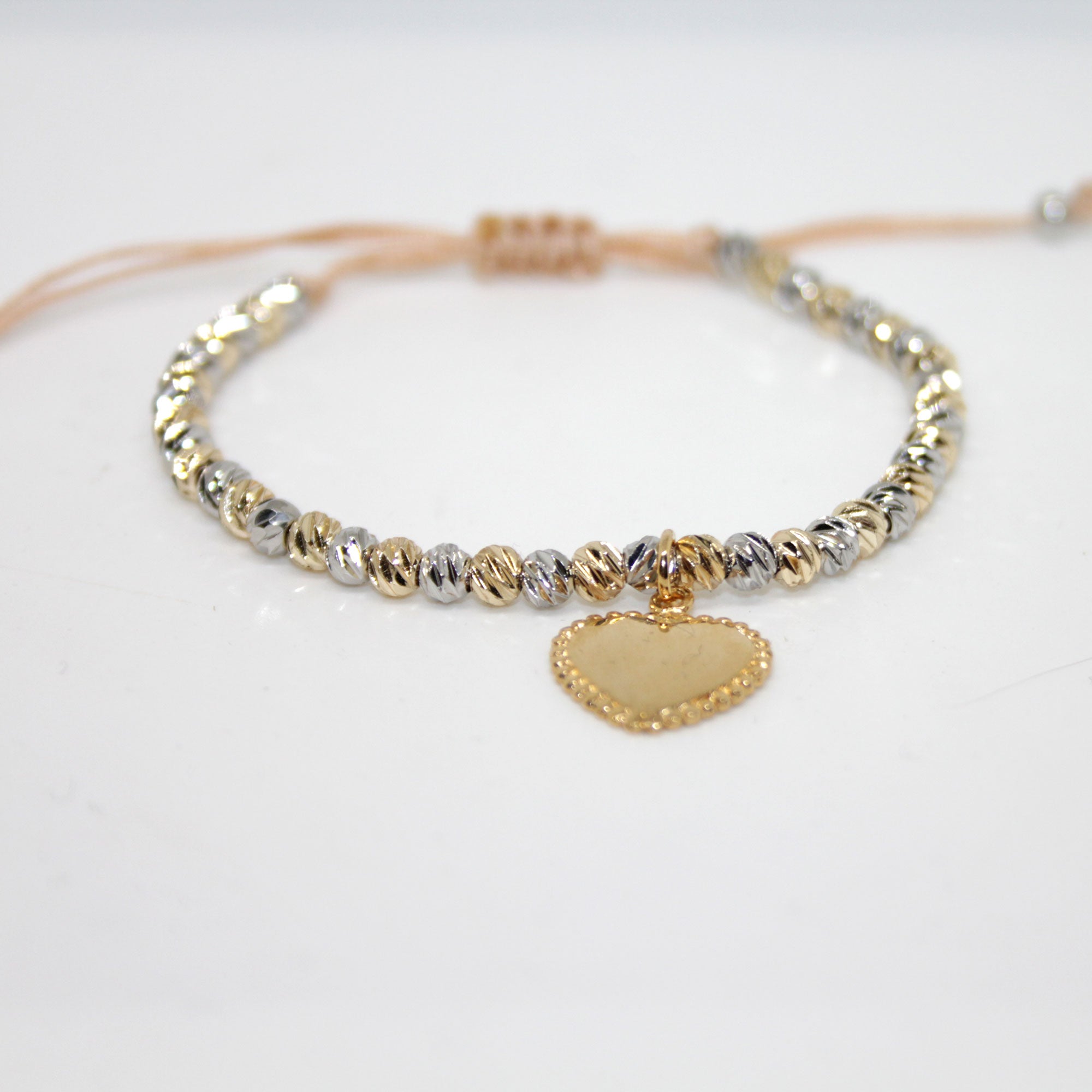 Armband Bicolor golden heart