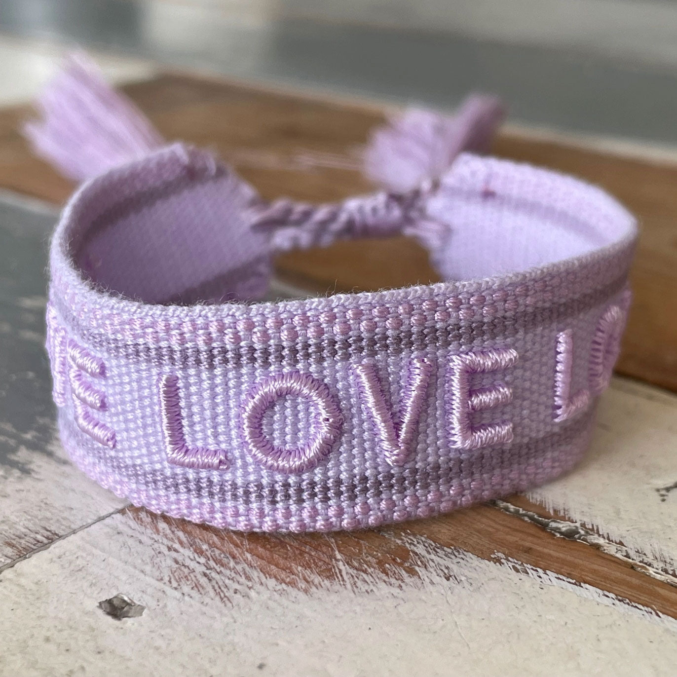 Armband Love Lila