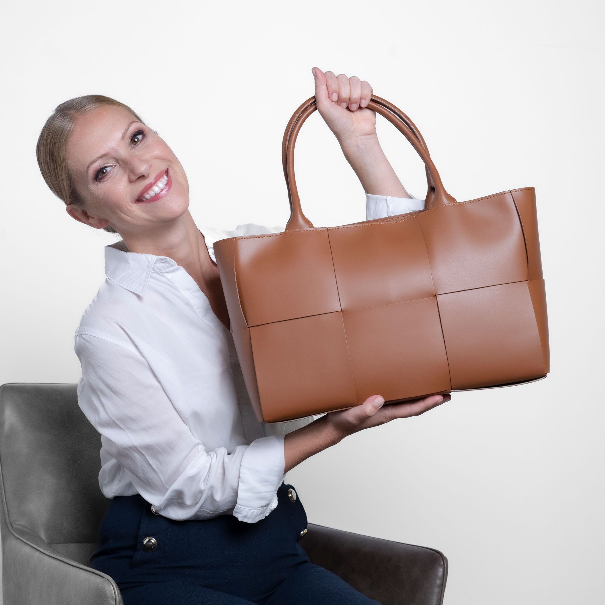 Bella Ledertasche Kamel