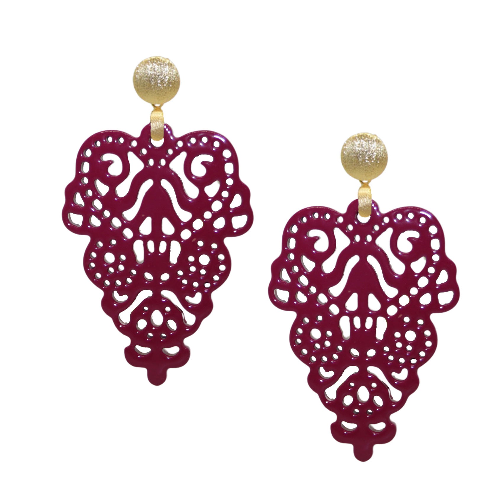 Hornohrring Orientalic Magenta