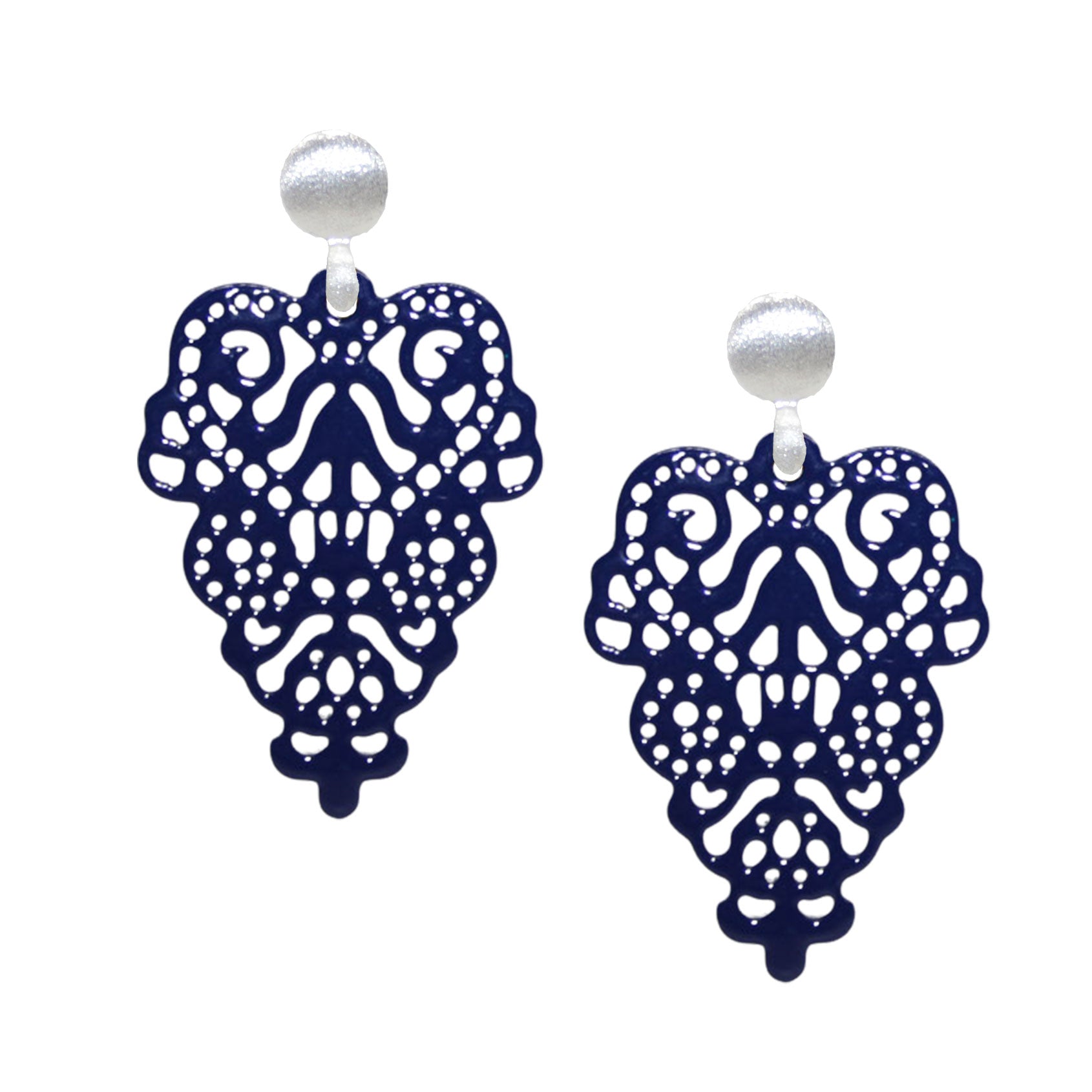 Hornohrring Orientalic Marineblau