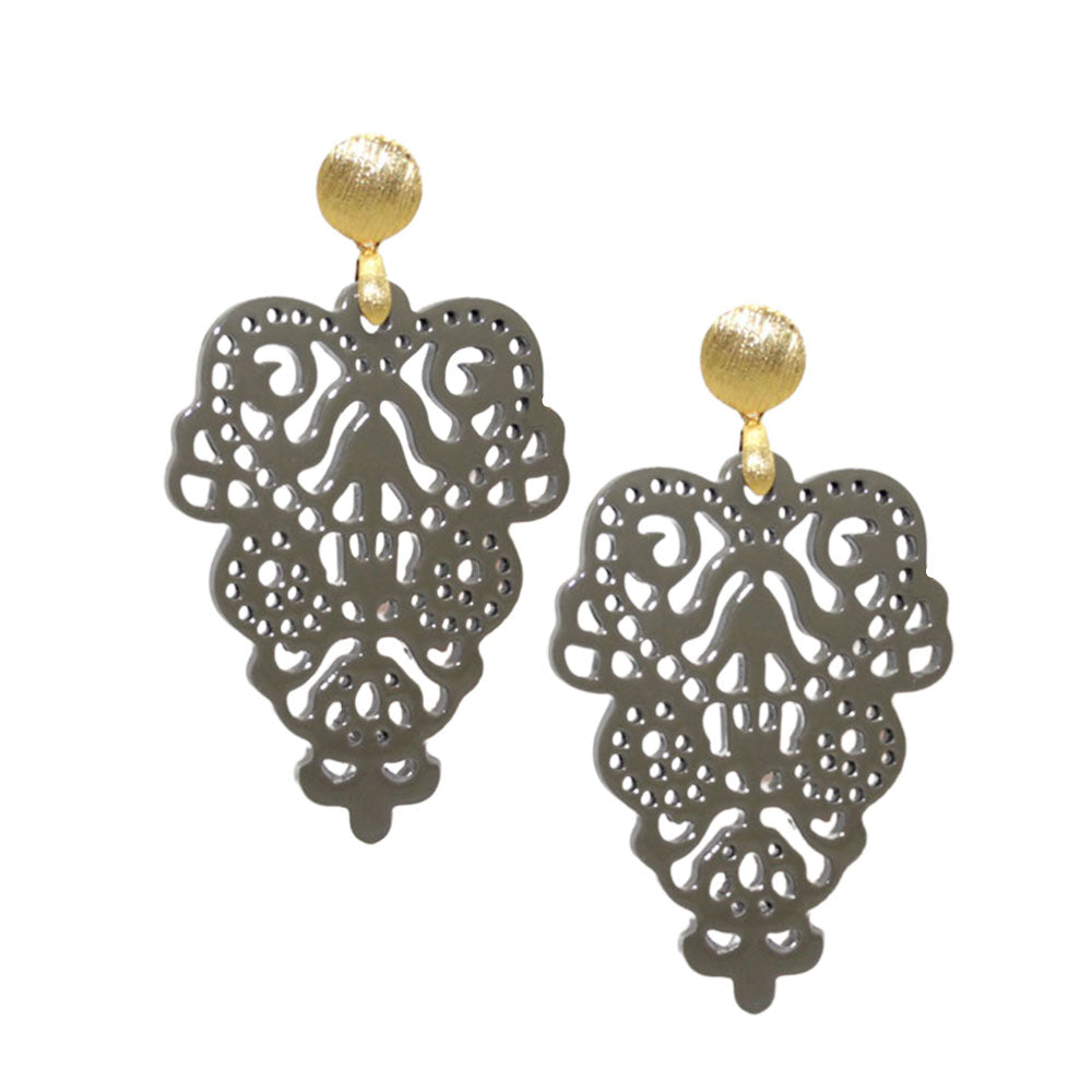 Hornohrring Orientalic Greybeige