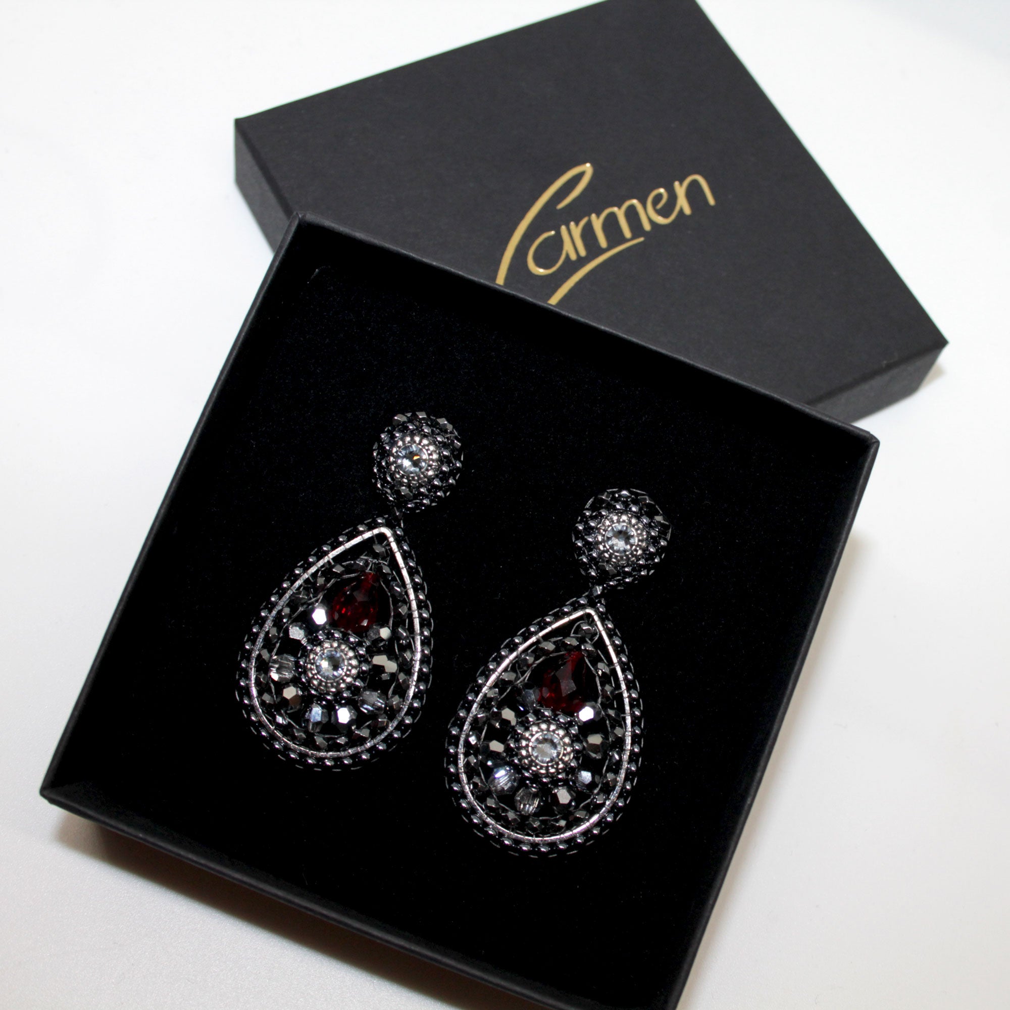 Glam night drop Ohrring