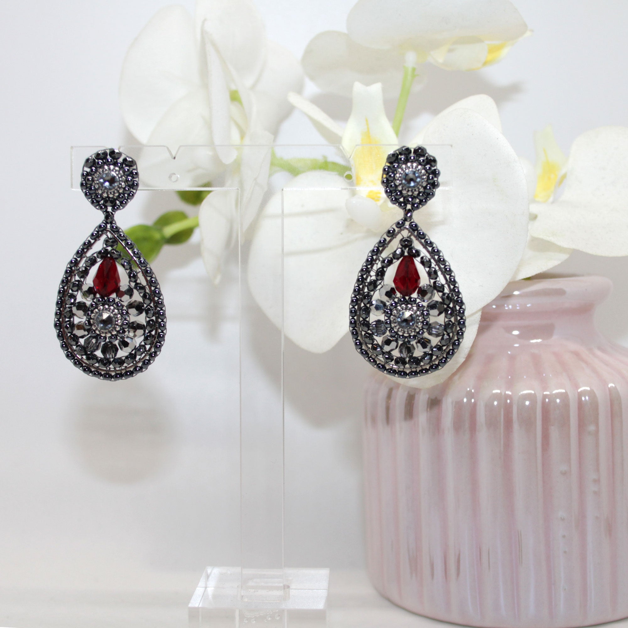 Glam night drop Ohrring