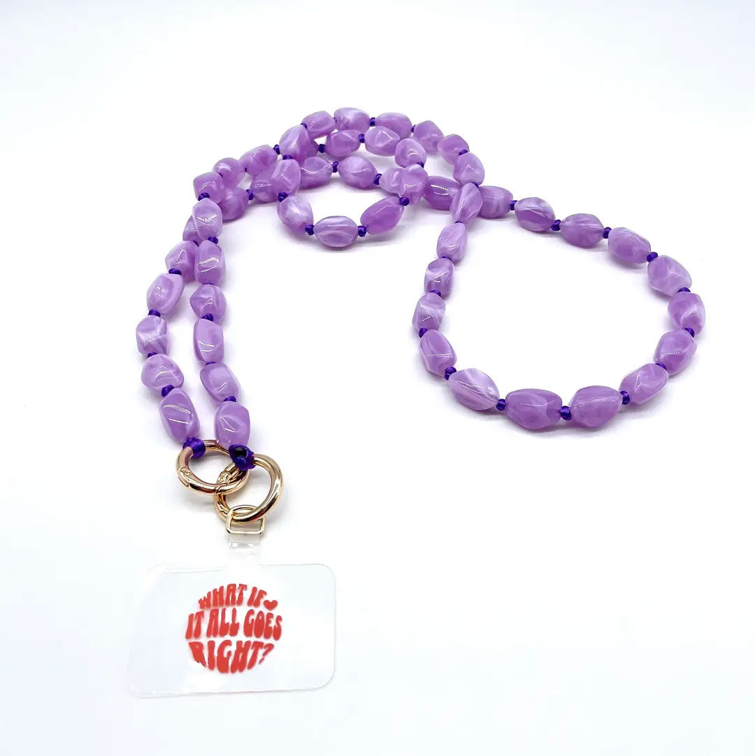 Handykette lila lang