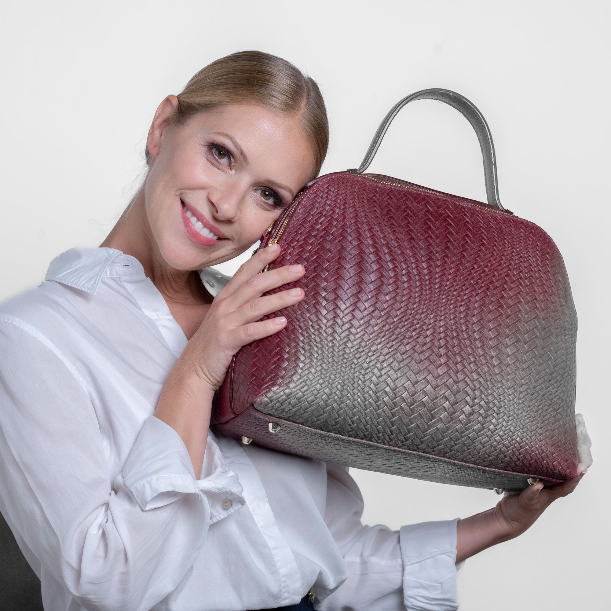 Ledertasche Rita Bordeaux