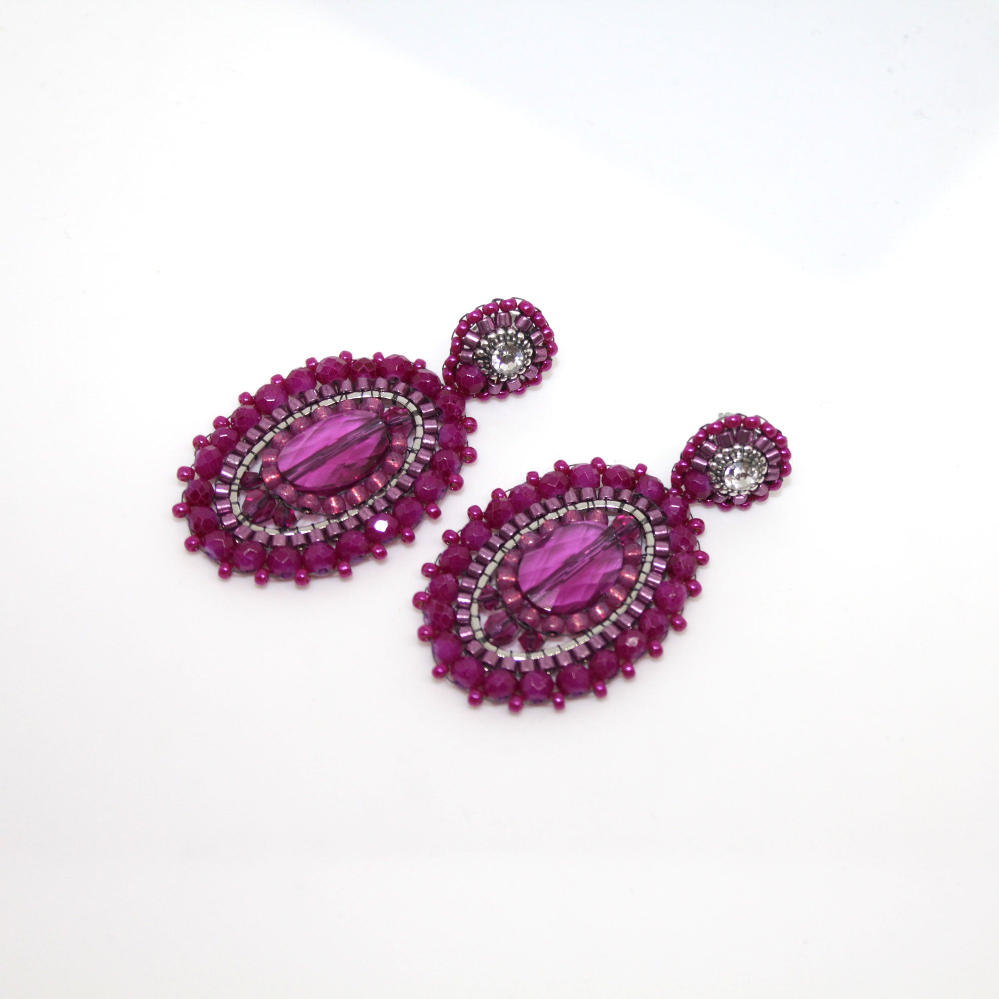 Elipse Magenta Ohrring