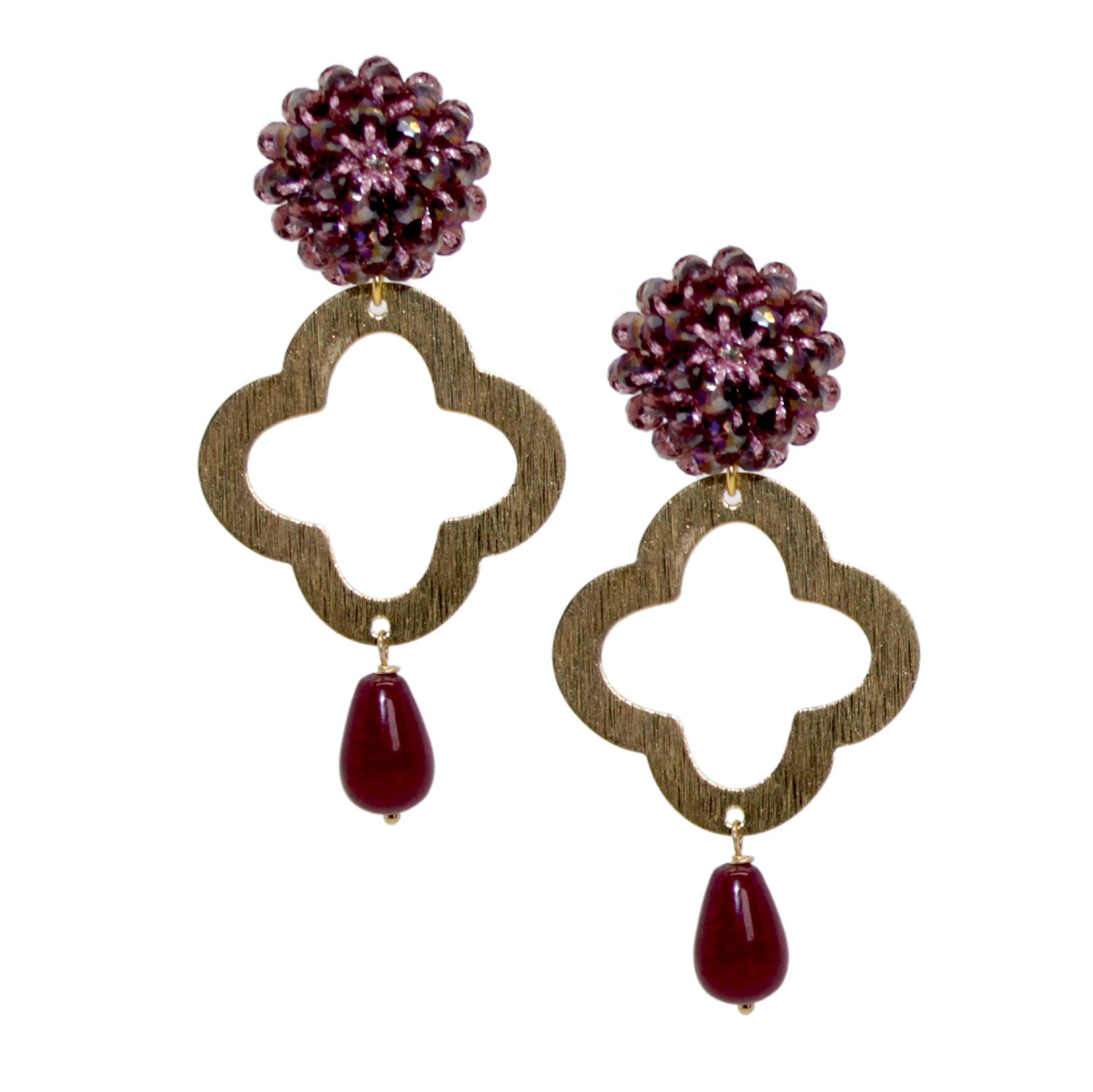 Lucky Clover Jade weinrot