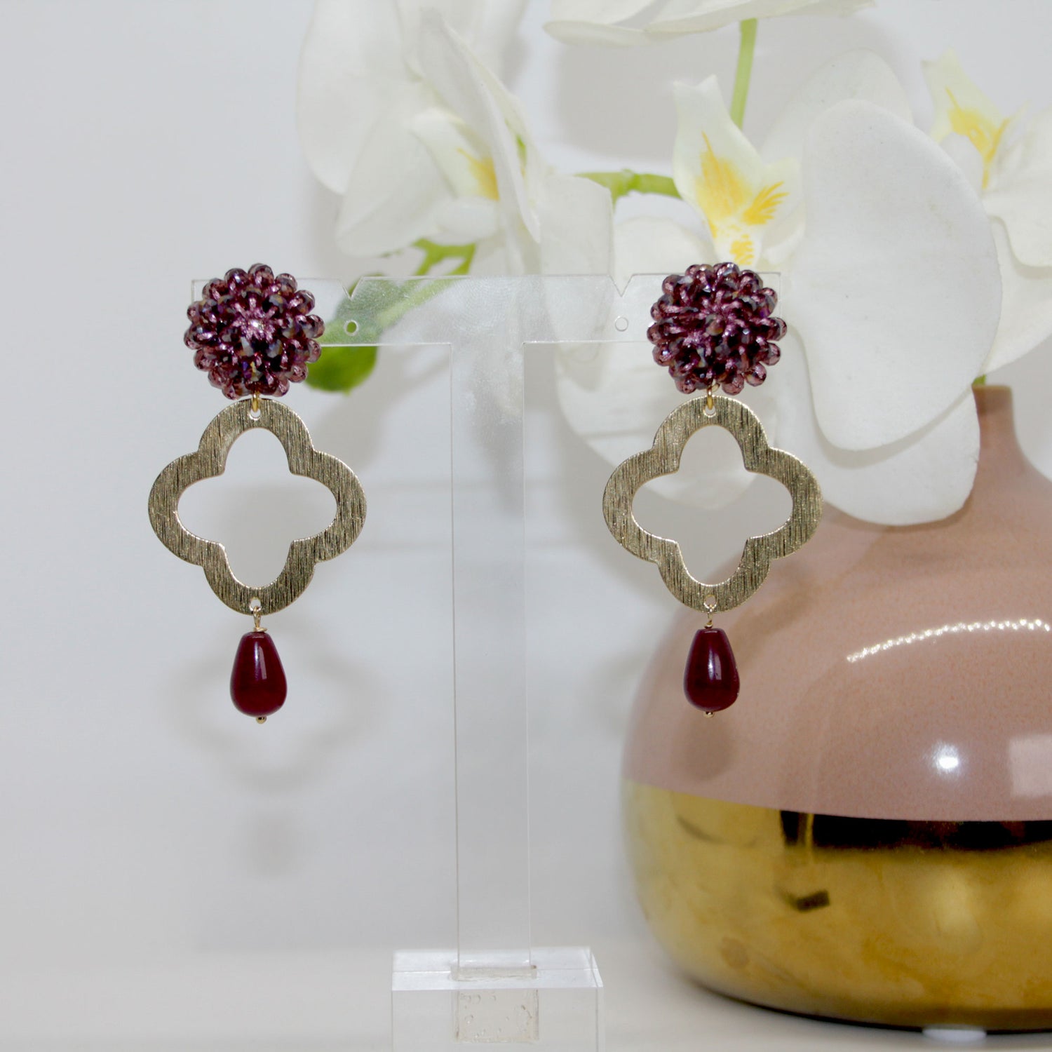 Lucky Clover Jade weinrot