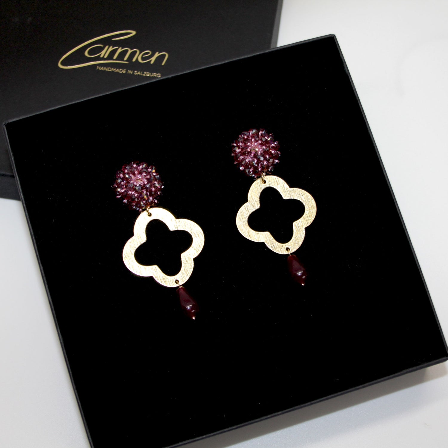 Lucky Clover Jade weinrot