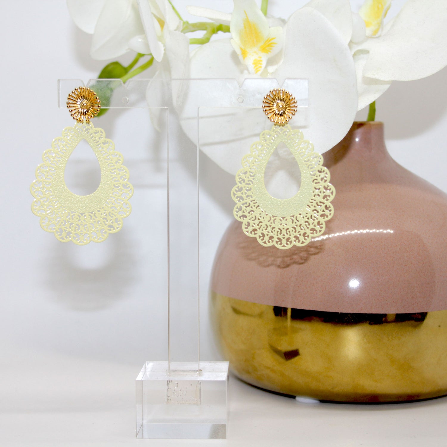 Milla Hellgelb Ohrring