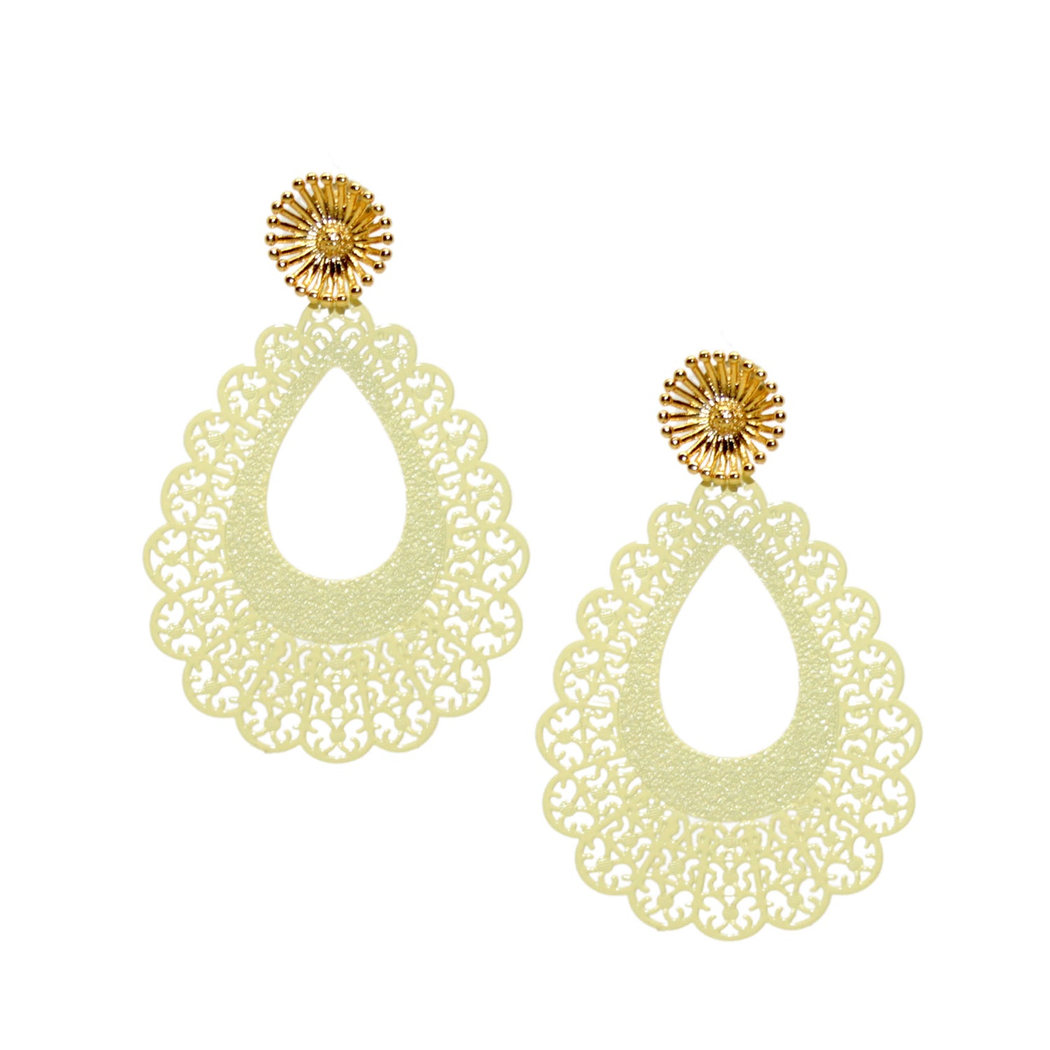 Milla Hellgelb Ohrring