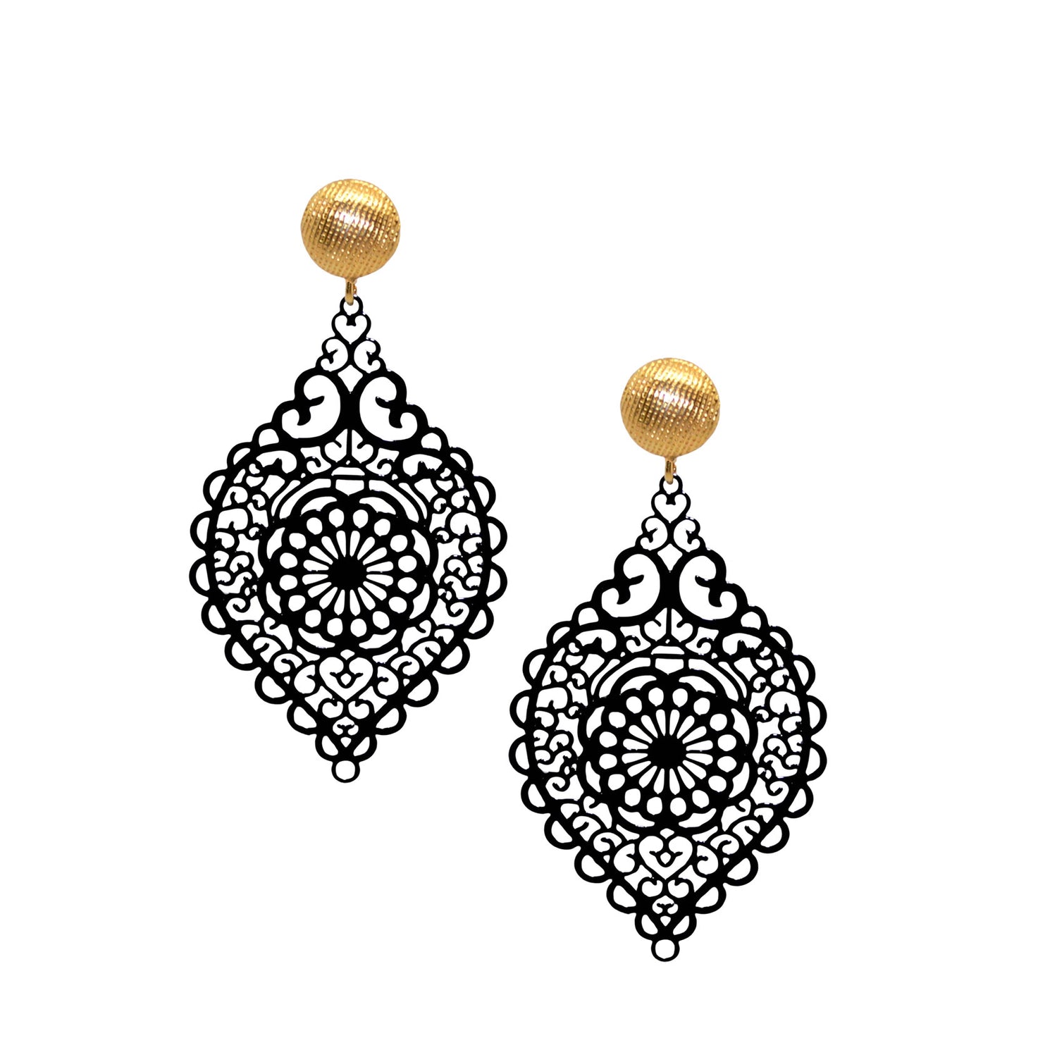 Noemi schwarz Ohrring