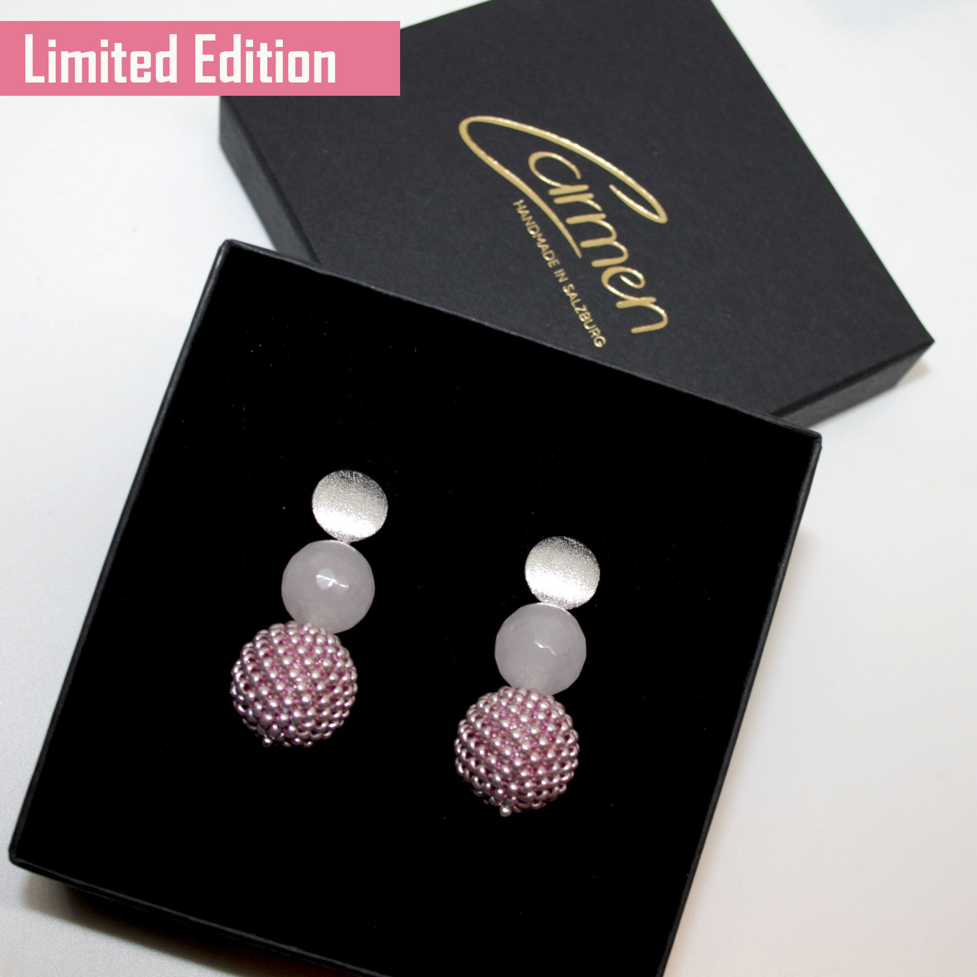 Pearl Ball Rosa Ohrring