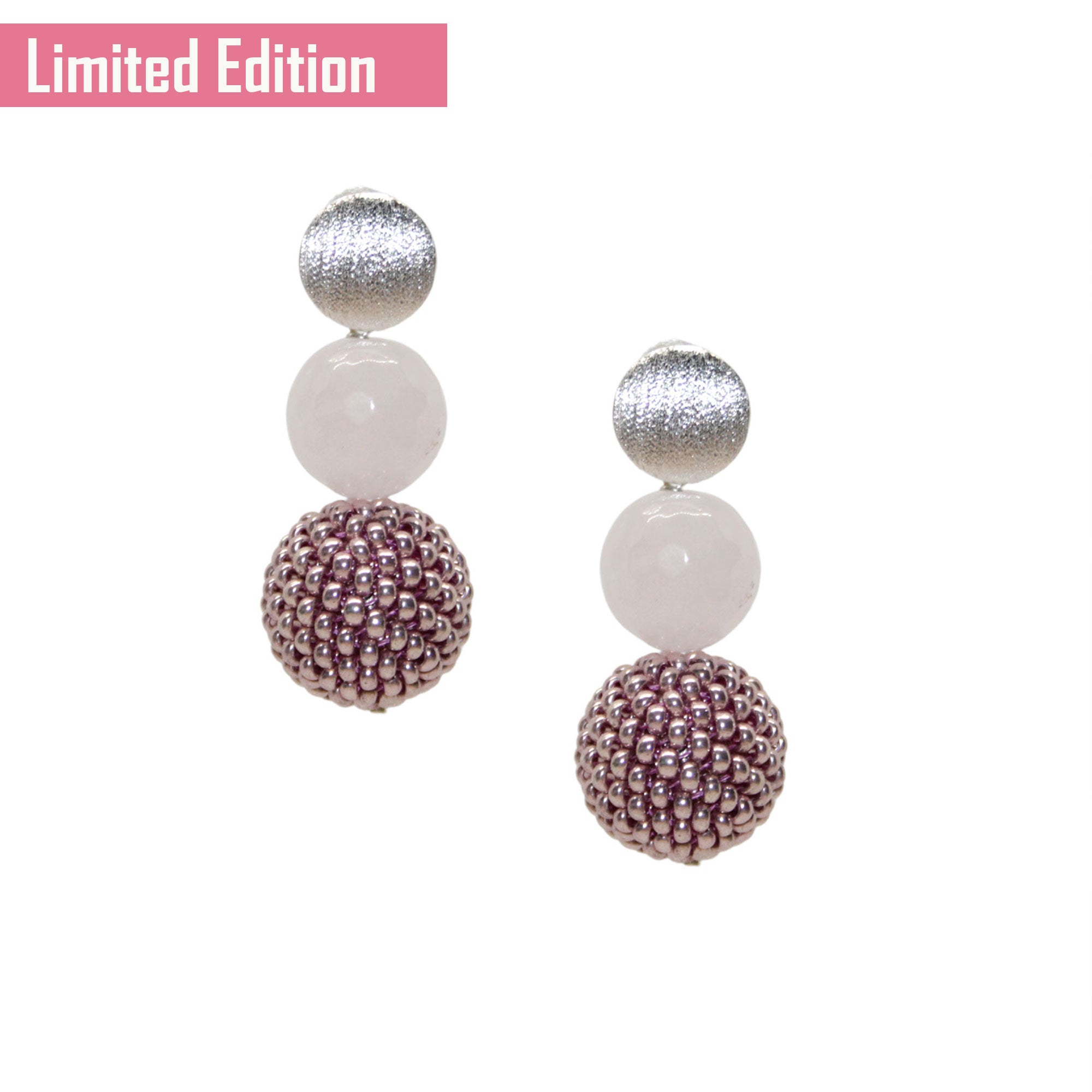 Pearl Ball Rosa Ohrring