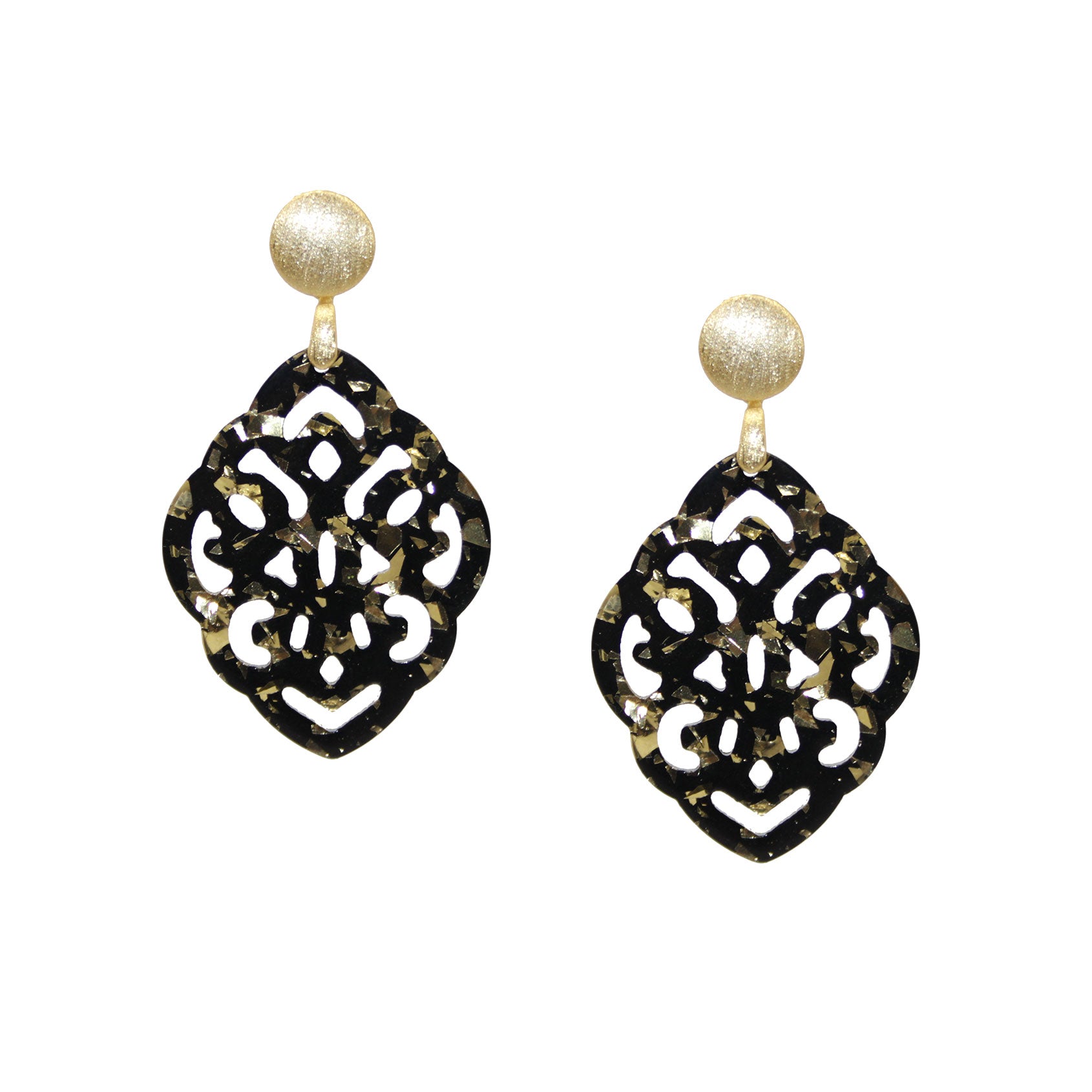 Jona Black Gold Ohrring