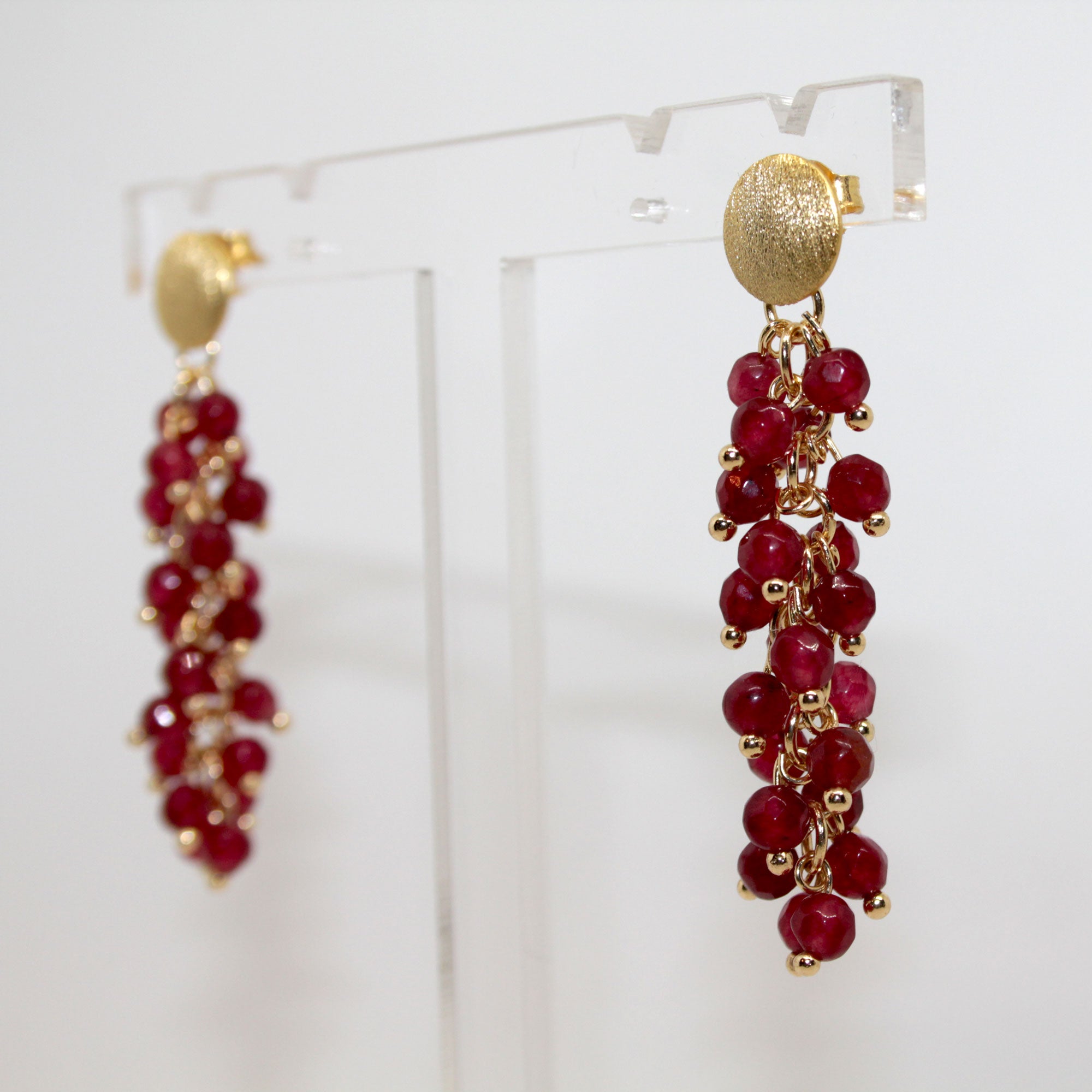 Variety Burgundy Ohrring handgefertigt