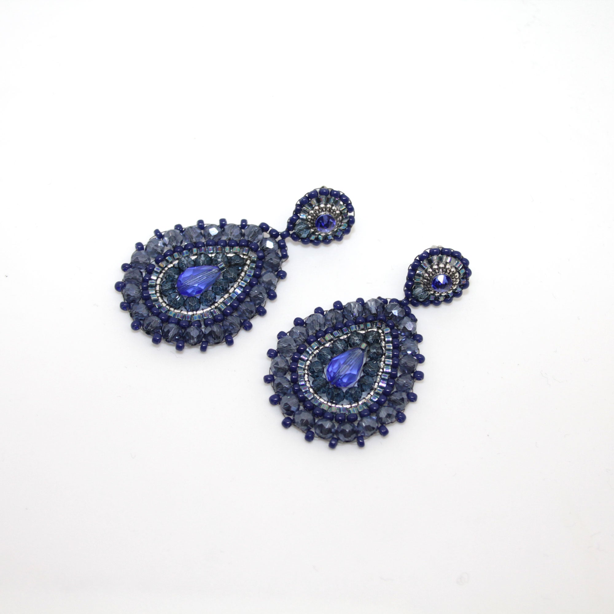 Blue Drop Ohrring
