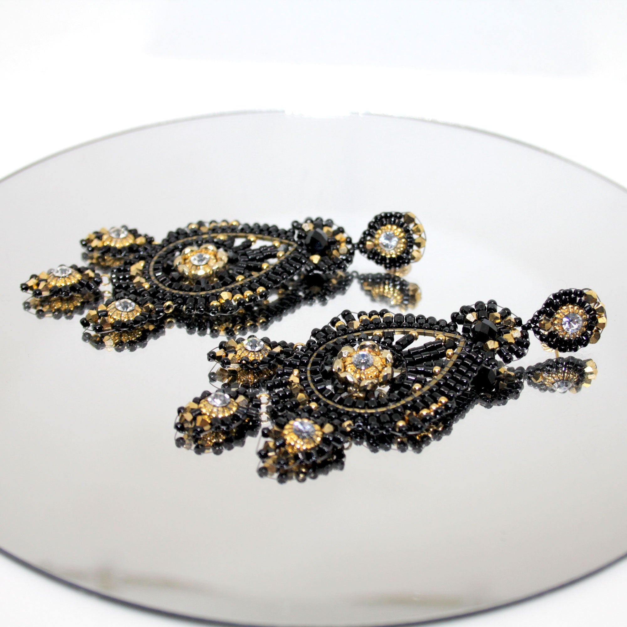 Moonlight exclusive Black Ohrring handgefertigt