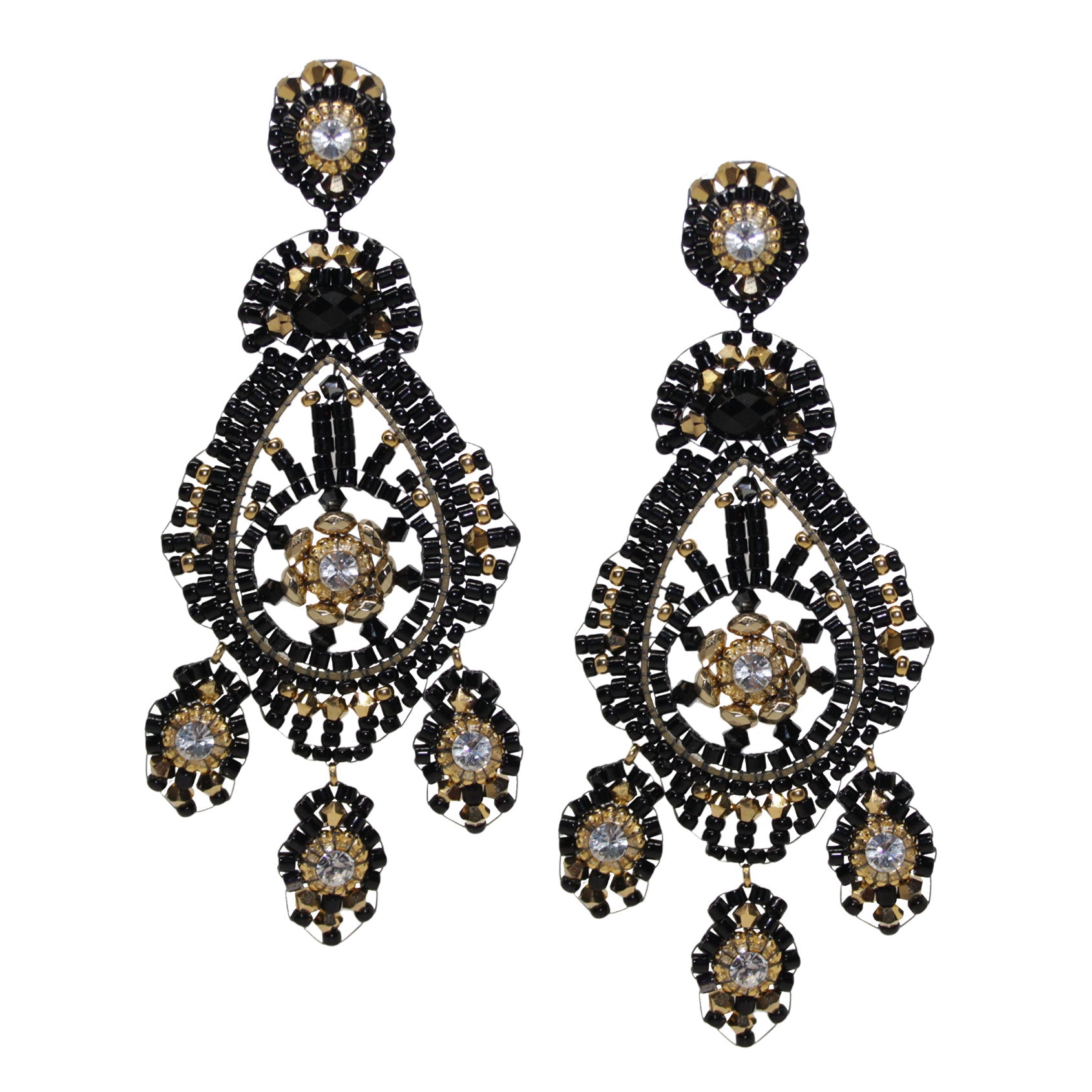 Moonlight exclusive Black Ohrring handgefertigt