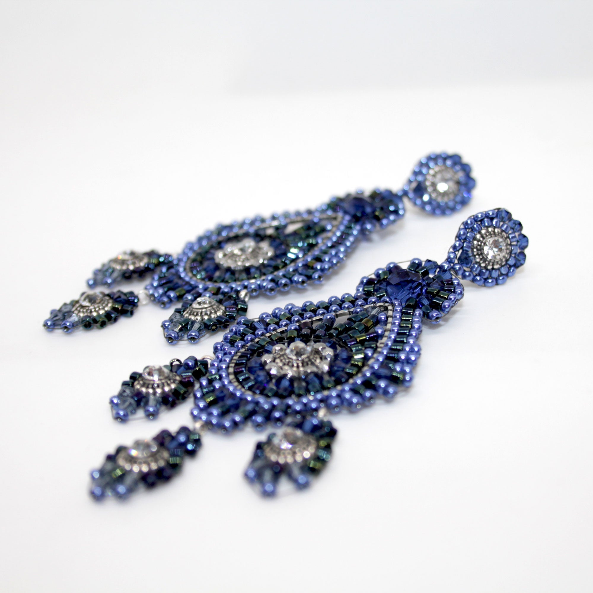 Moonlight exclusive Blue Ohrring handgefertigt