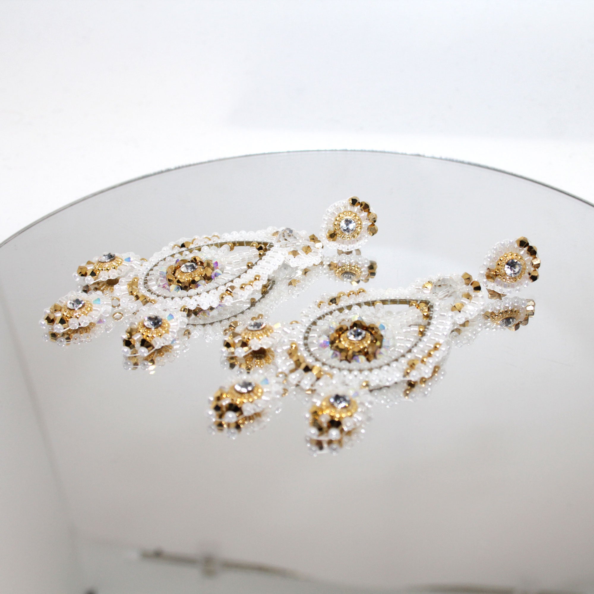 Moonlight exclusive White Gold Ohrring handgefertigt