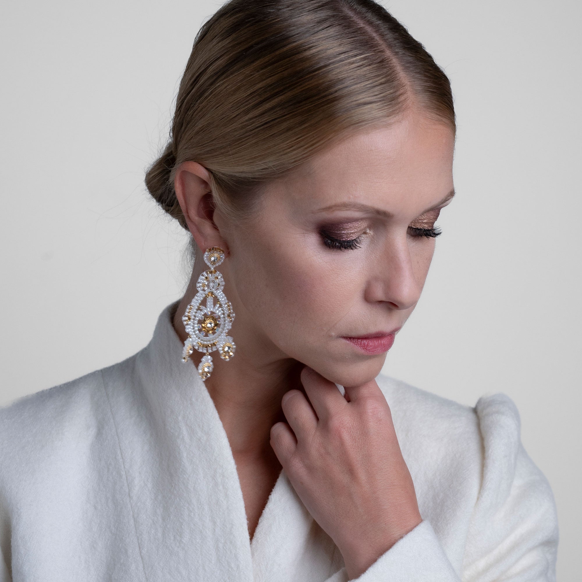 Moonlight exclusive White Gold Ohrring handgefertigt