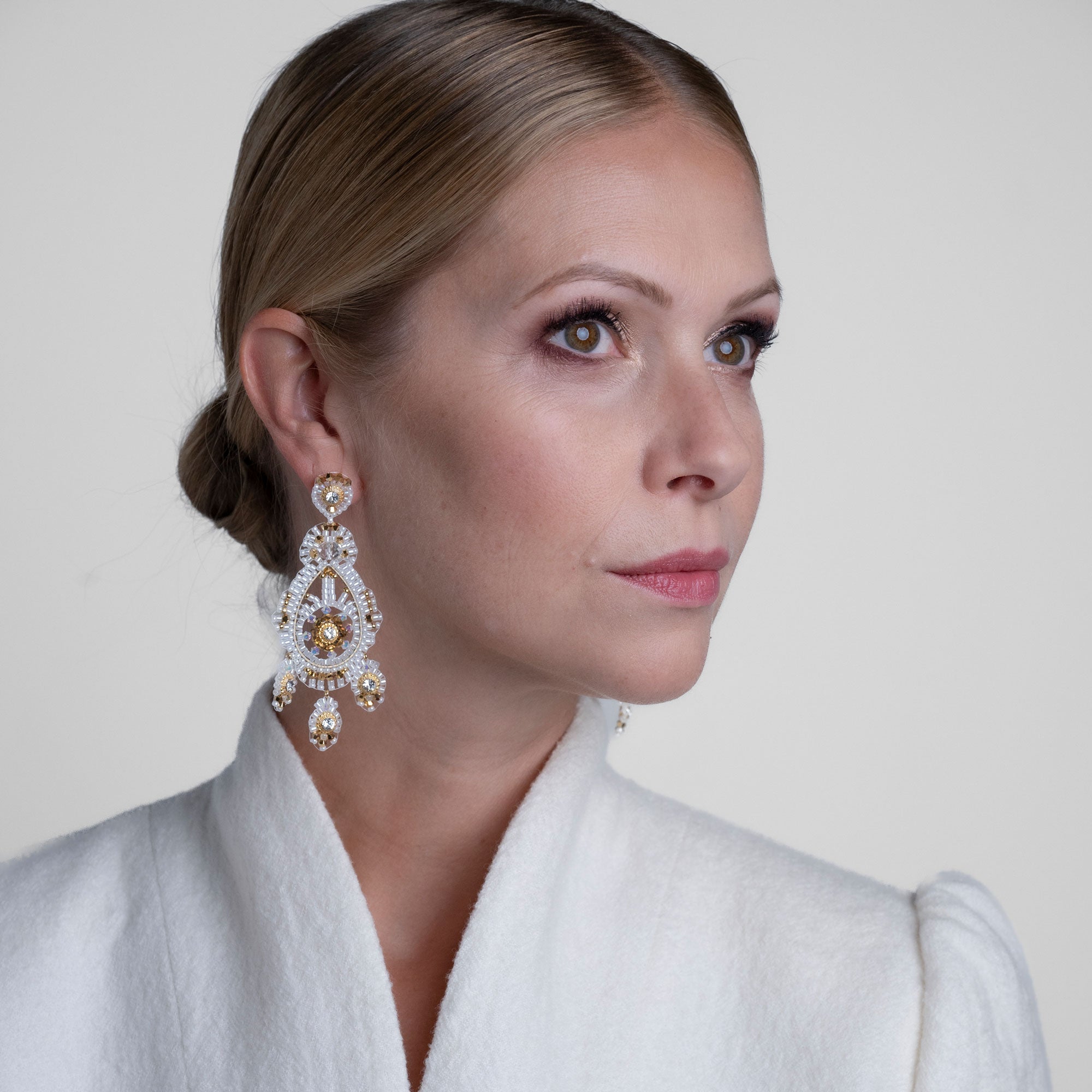 Moonlight exclusive White Gold Ohrring handgefertigt