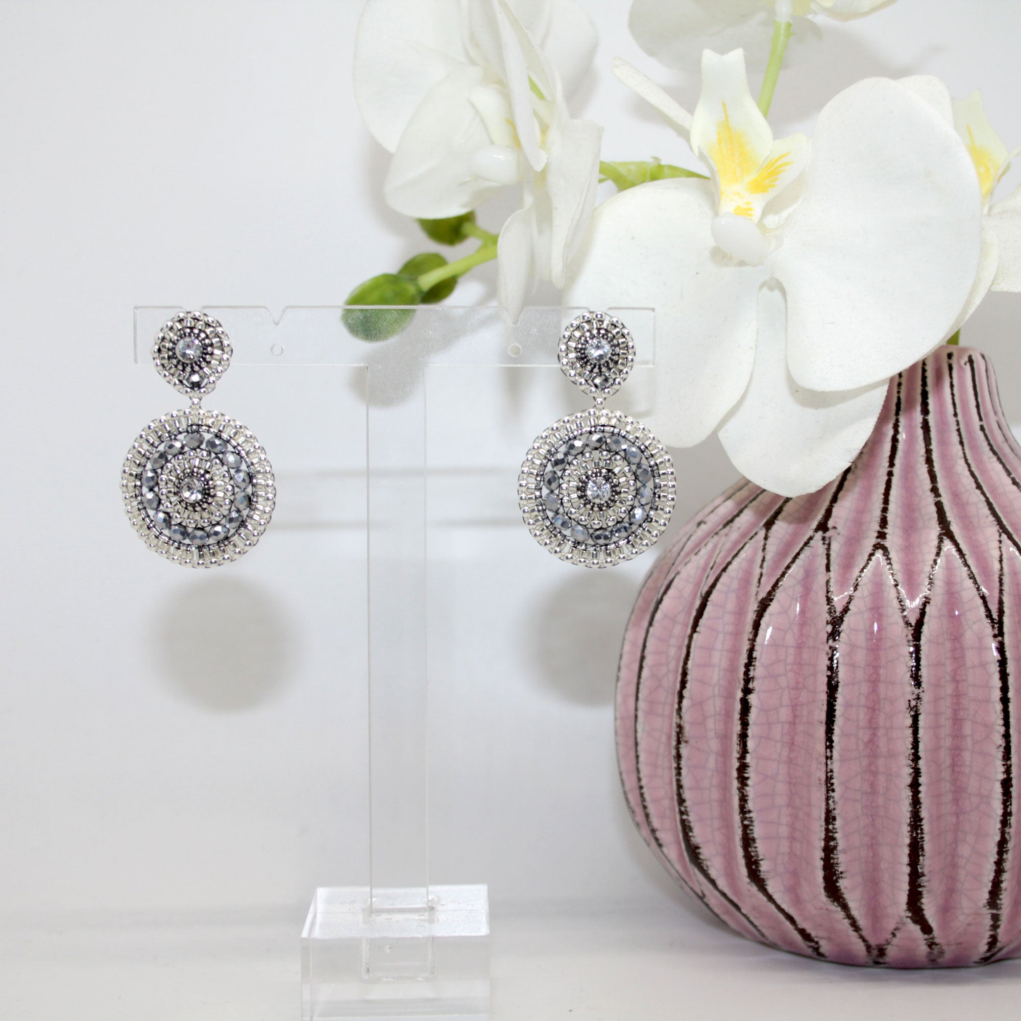 Roundup Girl Silber Ohrring handgefertigt in Österreich