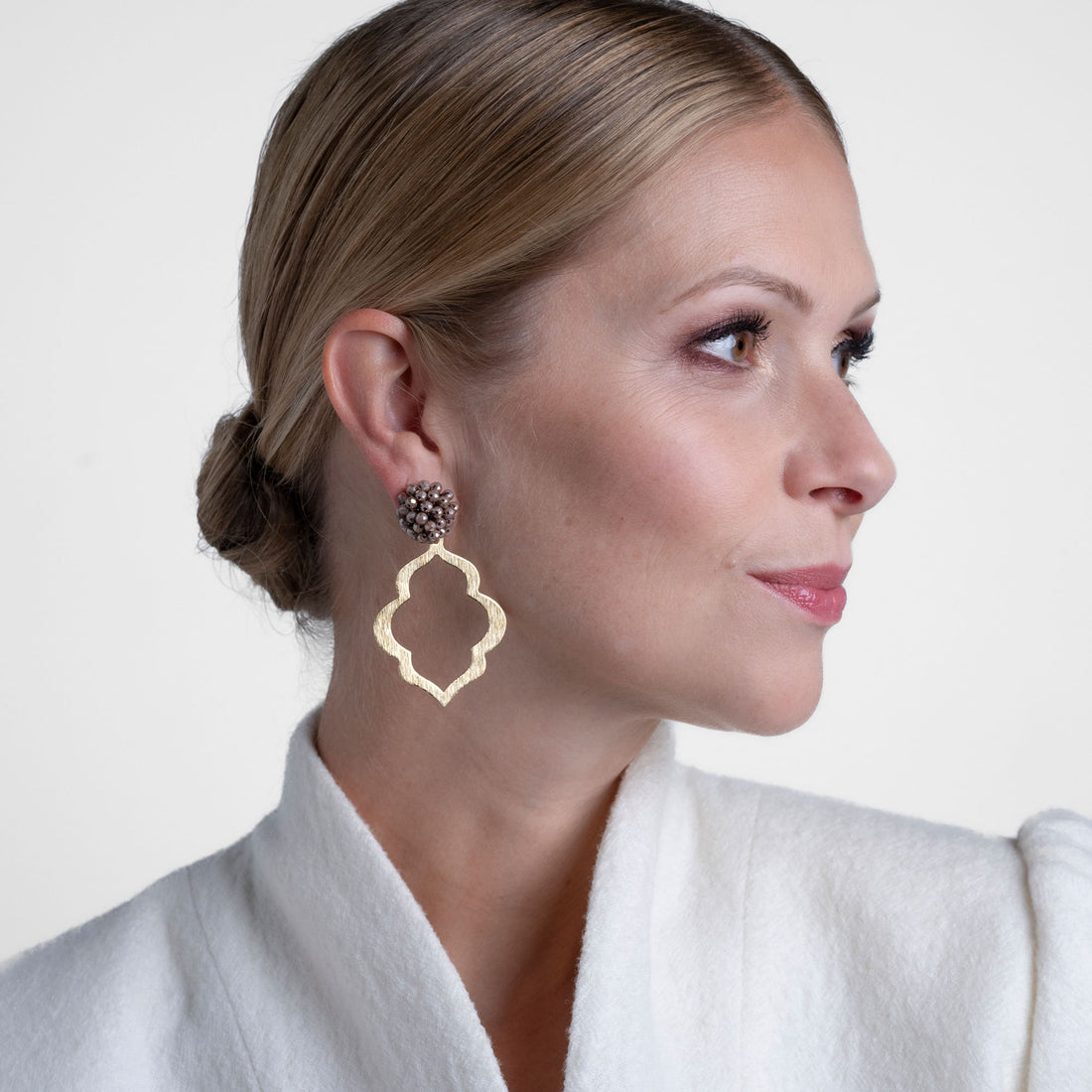 Aisha hellbraun Ohrring