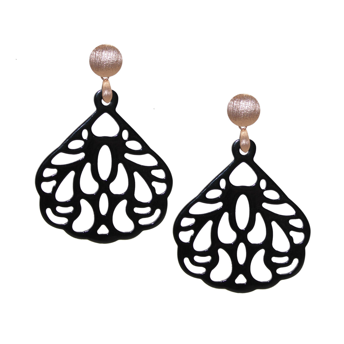 Anissa Schwarz Hornohrring