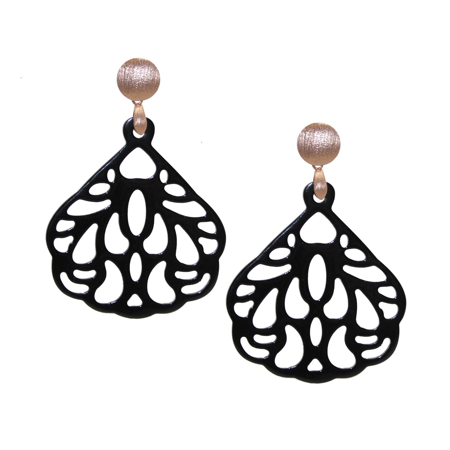 Anissa Schwarz Hornohrring