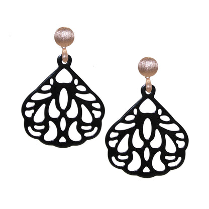 Anissa Schwarz Hornohrring