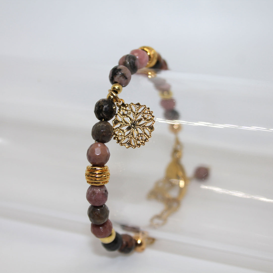 Armband Rhodonit