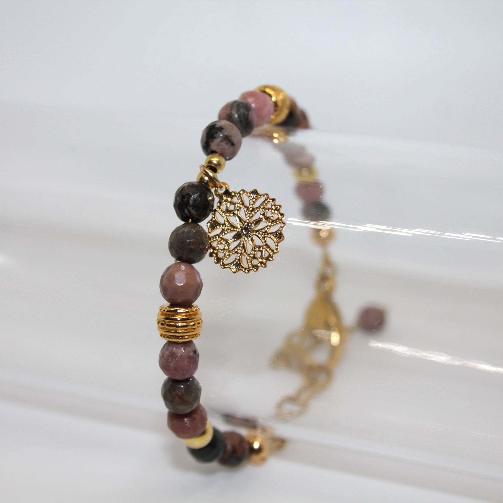 Armband Rhodonit