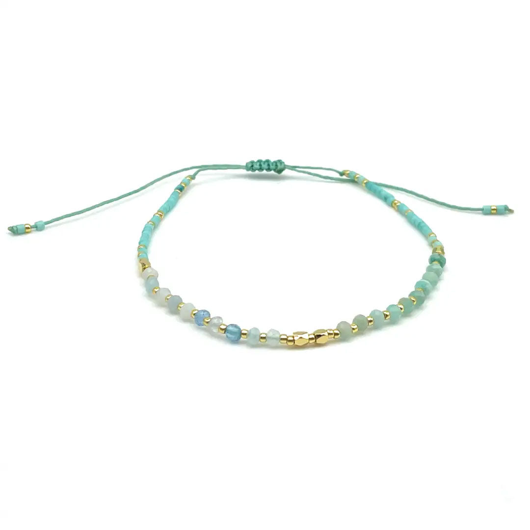 Armband Aquamarin und Amazonit
