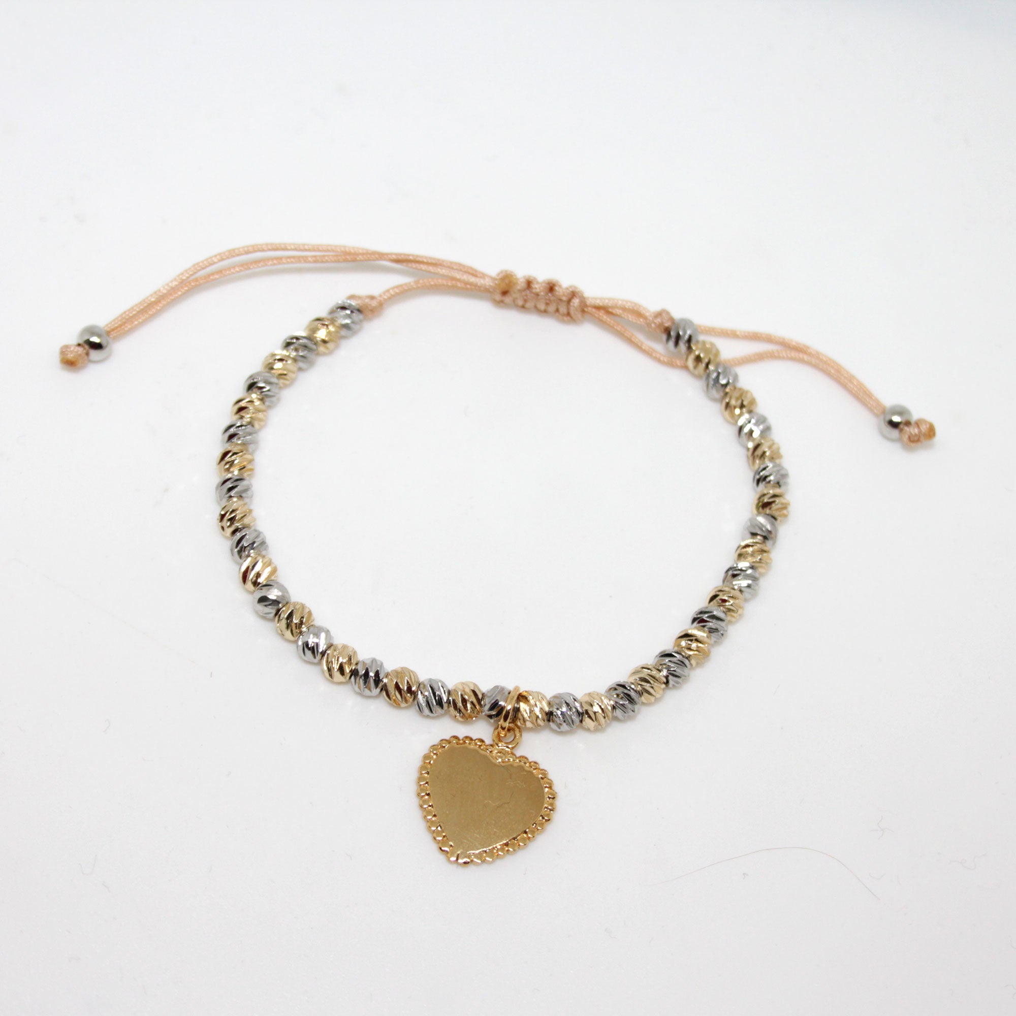 Armband Bicolor golden heart