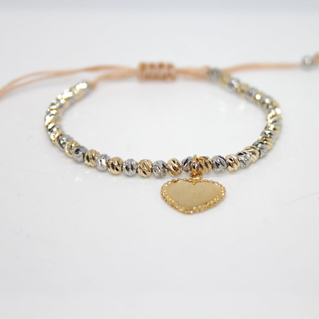 Armband Bicolor golden heart