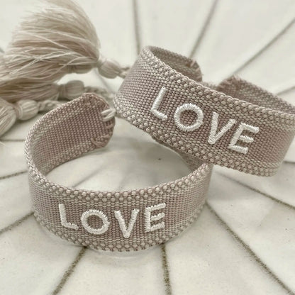 Armband Love beige