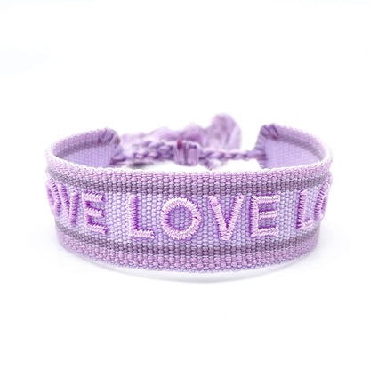 Armband Love Lila