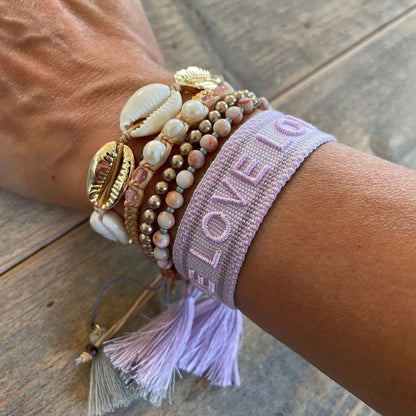 Armband Love Lila