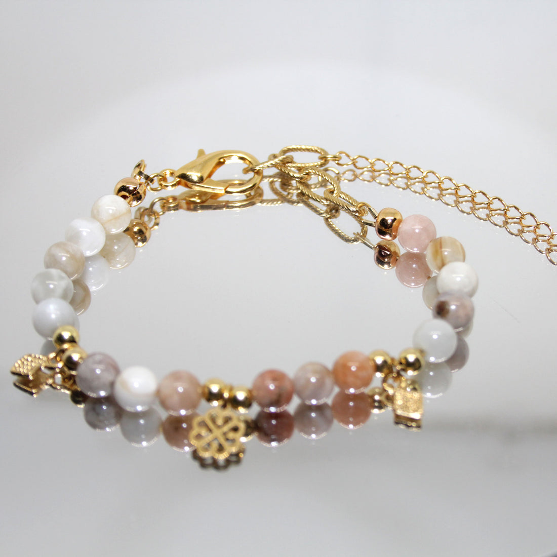 Armband Mondstein