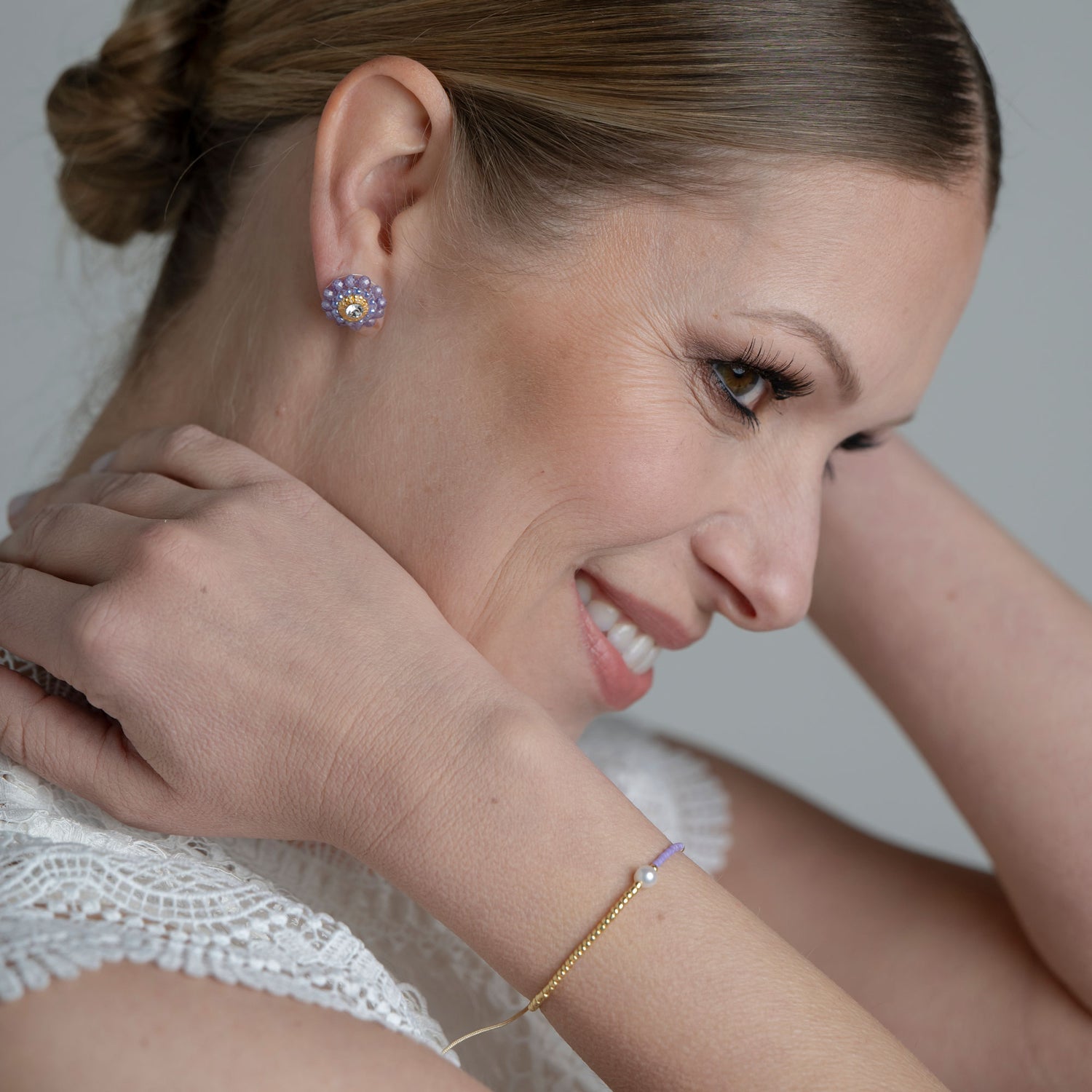 Package lila (Ohrringe &amp; Armband)