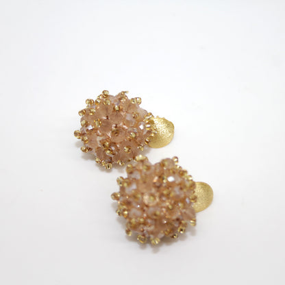 Beerenohrring beige