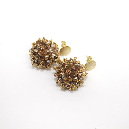 Beerenohrring Bronze Gold