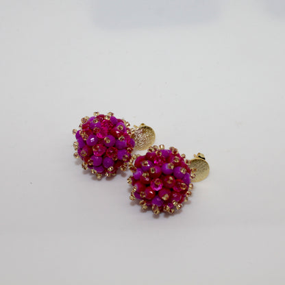 Beerenohrring Pink