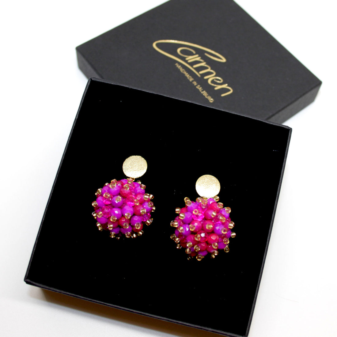 Beerenohrring Pink