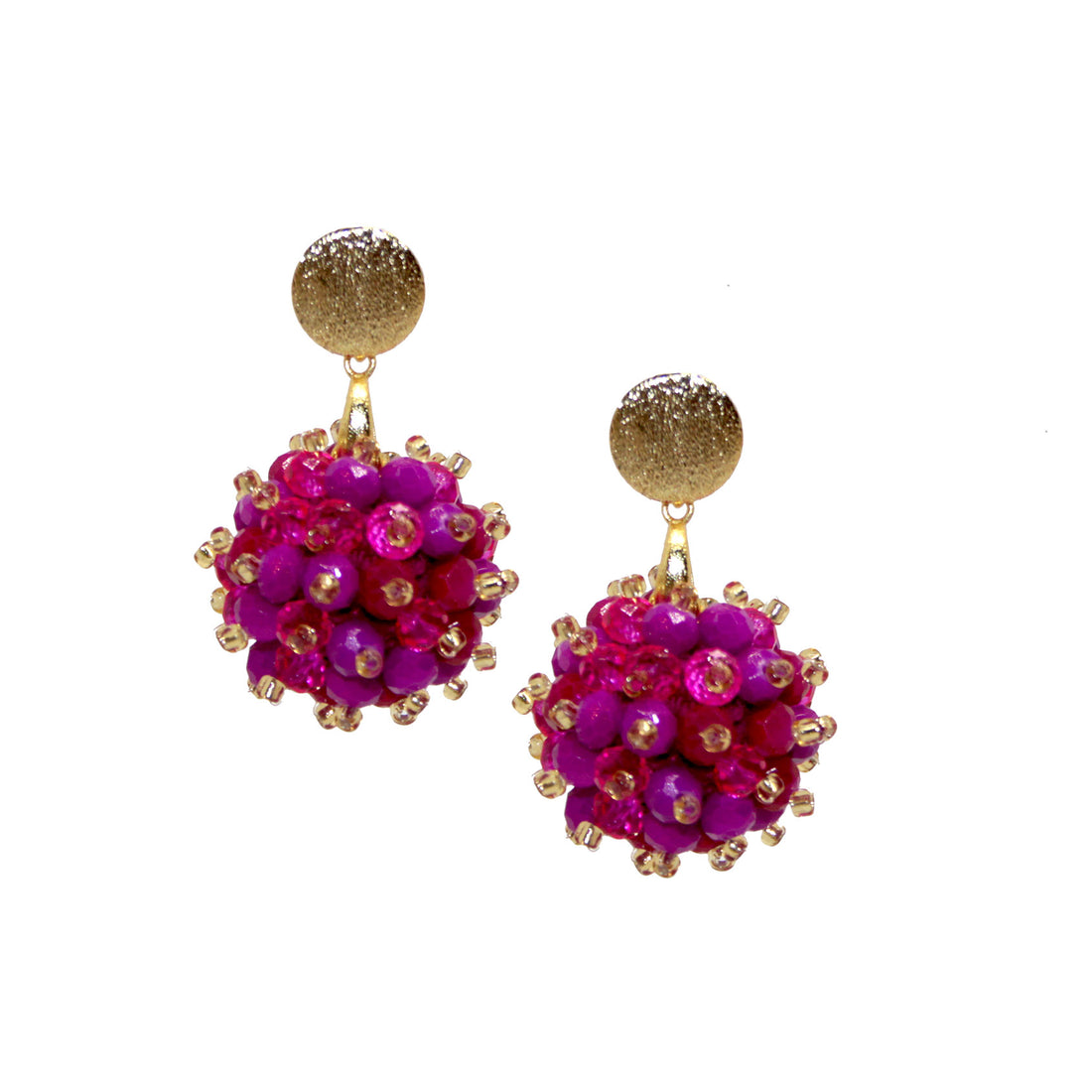Beerenohrring Pink